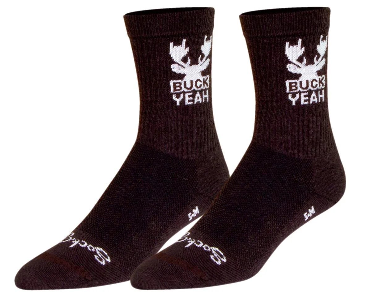 Sockguy 6" Wool Socks (Buck Yeah) (S/M)
